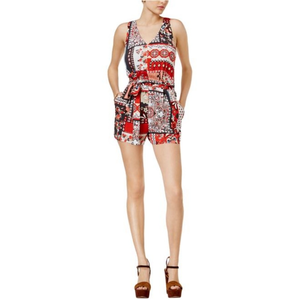 GUESS Belle V-Neck Romper